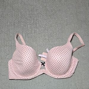 Polka Dot Pink Bra Body by Victoria - Victoria Secret